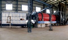 Drum dryer to reduce the impact of sludge on the environment