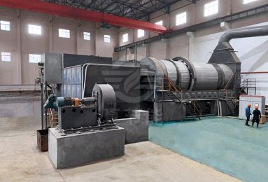 Upgrading of paper mill sludge dryer